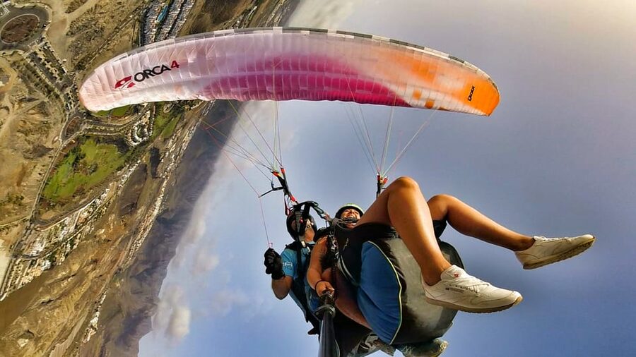 Tenerife: Tandem Paragliding Flight with Pickup - Takeoff and the first minutes in the air