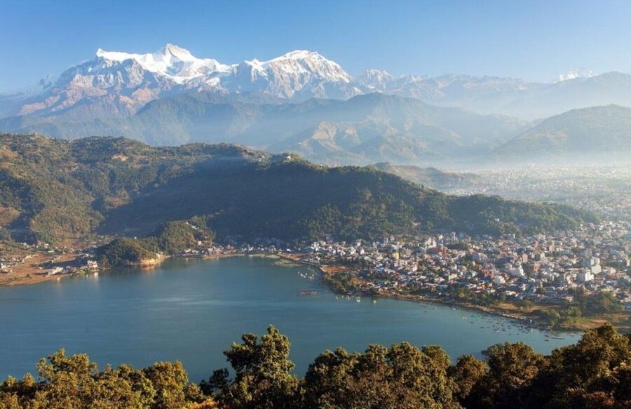 Ultralight Flight Adventure in Pokhara - Seeing Pokhara from an open aircraft