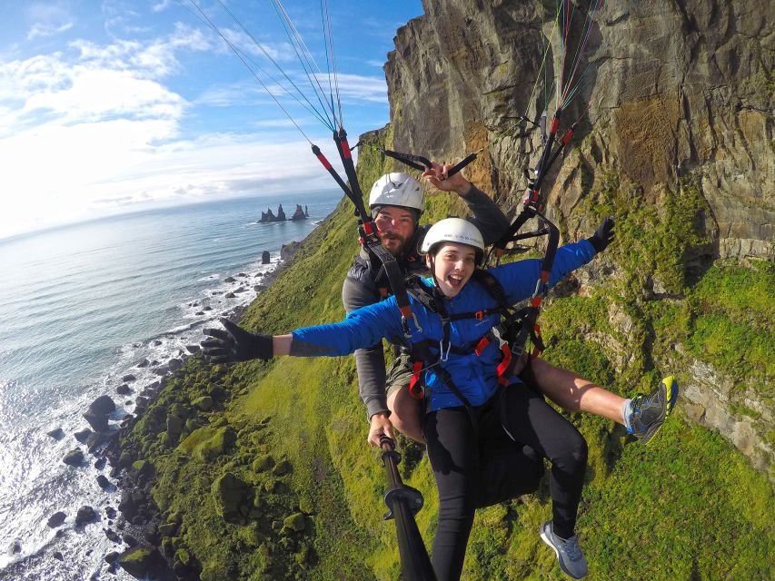 Vík: Paragliding Tandem Flight - Who will enjoy this most?