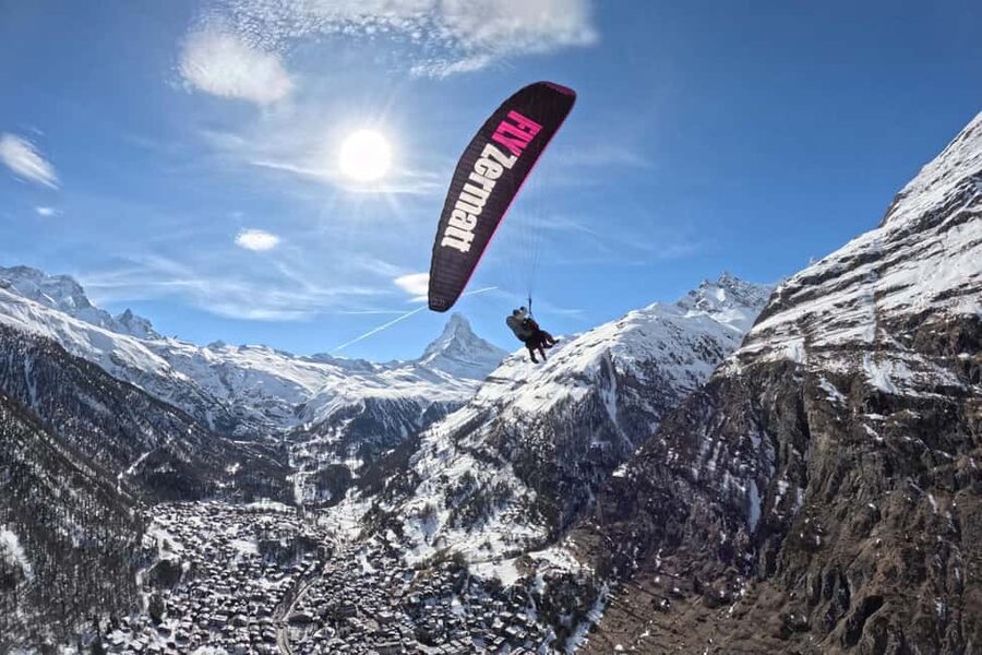 Zermatt: Paragliding Passenger Flight with Matterhorn Views - The Matterhorn from a paraglider